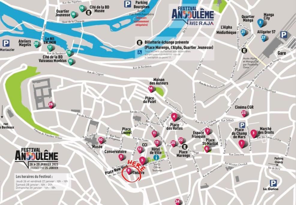 Maison + Parking Prive Au Coeur Angouleme 60M2 Eksteriør billede